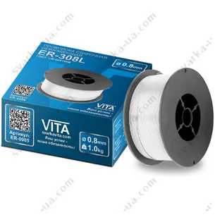 Проволока сварочная нержавейка Vita ER-308L 0,8 мм вес 1,0 кг
