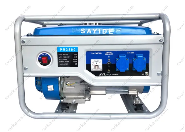 Фото 2 - Бензиновый генератор Sayide PR-3800 (3.5 кВт) + газовый комплект