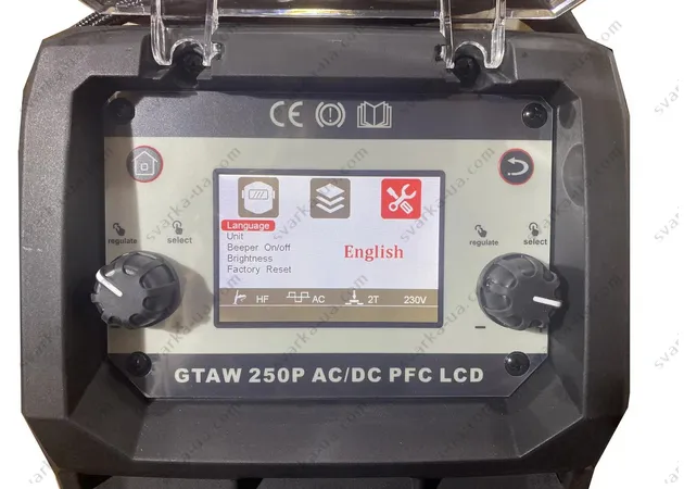 Фото 6 - Аргонодуговой сварочный инвертор Спика GTAW 250P AC/DC PFC LCD