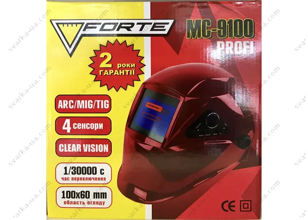 Фото 4 - Зварювальний маска Forte MC-9100 Profi