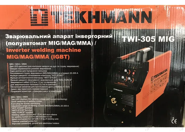 Фото 13 - Сварочный полуавтомат Tekhmann TWI-305 MIG