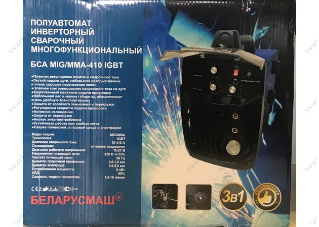 Фото 22 - Многофункциональный инверторный сварочный полуавтомат Беларусмаш БСА MIG/MMA-410N IGBT