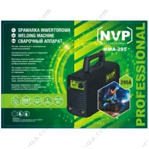Сварочный инвертор NVP ММА-295 + пластиковый кейс