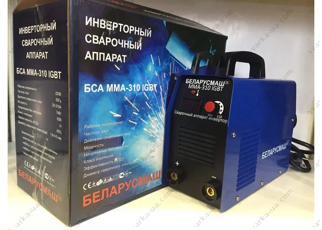 Фото 2 - Зварювальний інвертор Беларусмаш БСА ММА 310 IGBT з електронним табло SI
