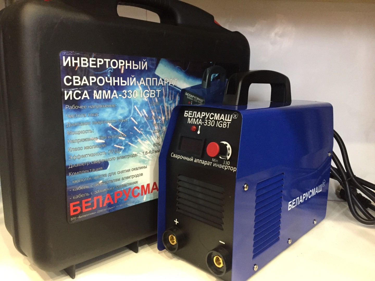 Купить Сварочный инвертор Беларусмаш БСА ММА 330 IGBT в кейсе с ...
