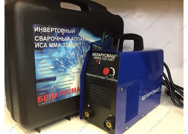 Фото 2 - Зварювальний інвертор Беларусмаш БСА ММА 330 IGBT в кейсі з електронним табло SI