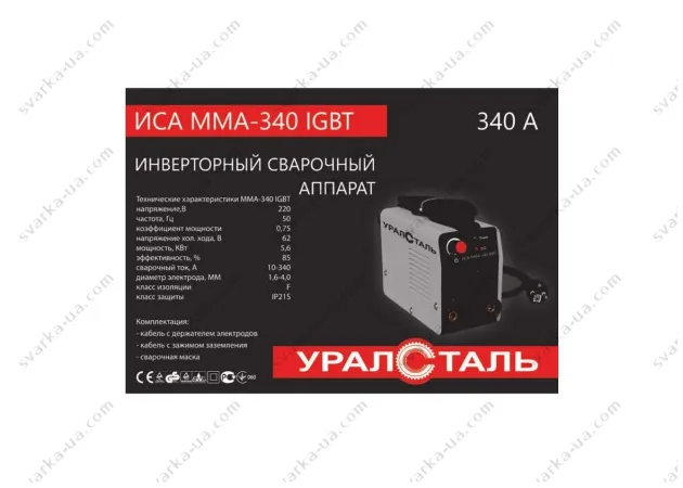 Фото 3 - Сварочный инвертор Уралсталь ИСА MMA-340 IGBT мини