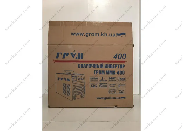 Фото 17 - Сварочный инвертор Гром MMA-400A Профи (форсаж дуги, дисплей, усиленные байонеты, кабеля 3м)