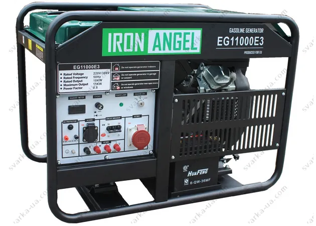 Фото 2 - Генератор бензиновий Iron Angel EG 11000 E3