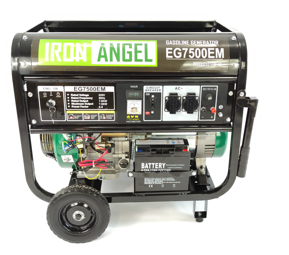 Купить Бензиновый генератор Iron Angel EG 7500 EM , цена 81000 грн ...