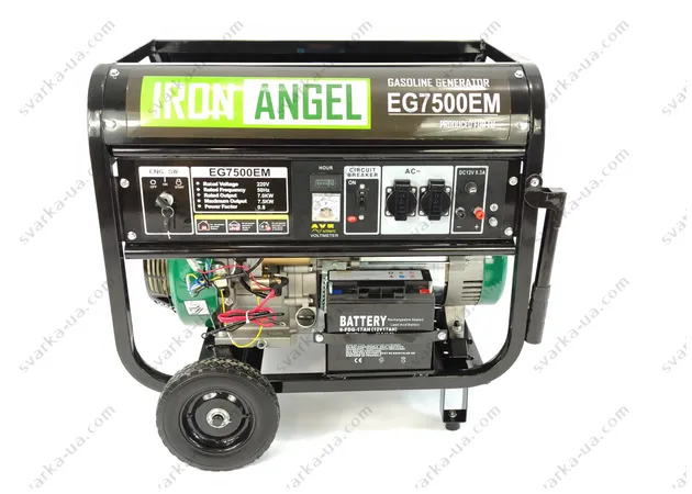 Фото 2 -  Бензиновий генератор Iron Angel EG 7500 EM