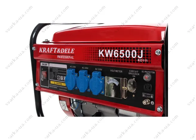 Фото 12 - Бензиновый генератор Kraft&Dele KW6500J (KD111)