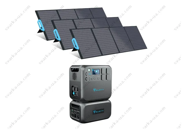 Фото 2 - Комплект солнечного генератора Bluetti AC200MAX+B230+3*PV200