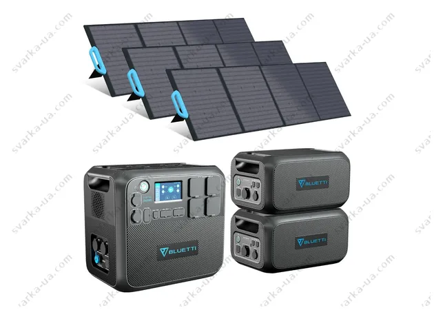 Фото 2 - Комплект сонячного генератора Bluetti AC200MAX+2*B230+3*PV200