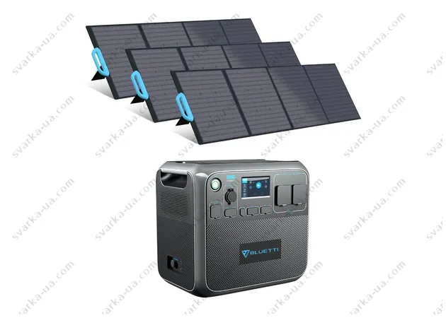 Фото 2 - Комплект солнечного генератора Bluetti AC200P+3*PV200