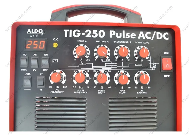 Фото 8 - Зварювальний аргоновий апарат ALDO TIG-250 Pulse AC/DC