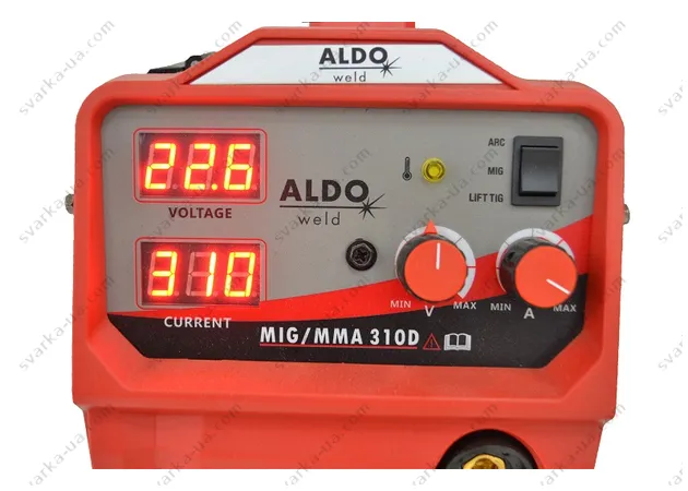 Фото 4 - Зварювальний інверторний напівавтомат ALDO MIG/MMA/TIG-310D (зварювальний дріт 5,0кг)