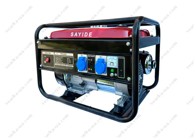 Фото 7 - Бензиновый генератор Sayide PR-4500 (3.5 кВт) красный