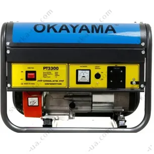 Генератор бензиновий Okayama PT-3300 3.5 кВт, 100% Мідна обмотка