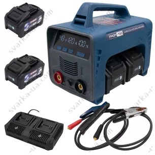 Аккумуляторный сварочный аппарат PROFI-TEC PCWM16040 X-MAX Power (2×PT4080XM (8.0 Aч), зарядное устройство)
