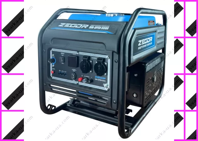 Фото 2 - Генератор Zegor DIN-OPEN6000D 6.0 кВт Газ/бензин