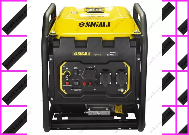 Фото 3 - Генератор инверторный бензиновый SIGMA: 3.0/3.5кВт, бак 12л, 4-х тактный, ручной запуск