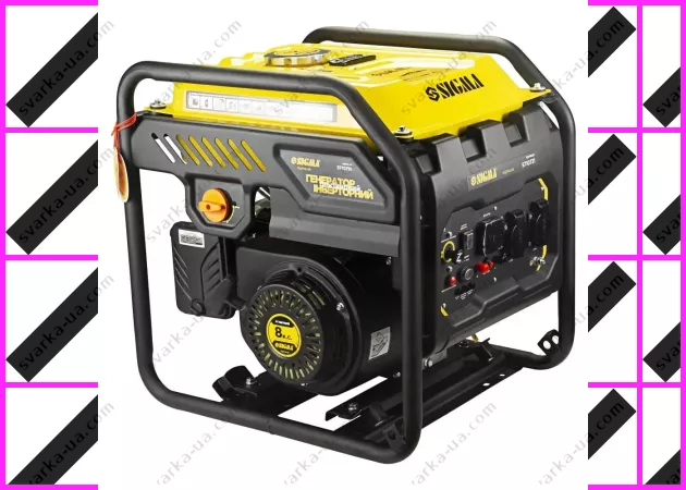 Фото 9 - Генератор инверторный бензиновый SIGMA: 3.0/3.5кВт, бак 12л, 4-х тактный, ручной запуск
