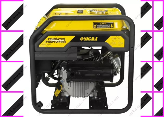 Фото 4 - Генератор инверторный бензиновый SIGMA: 3.0/3.5кВт, бак 12л, 4-х тактный, ручной запуск
