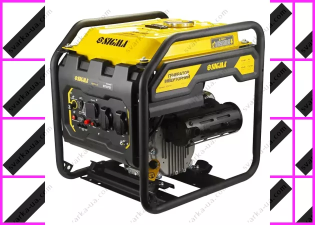 Фото 2 - Генератор инверторный бензиновый SIGMA: 3.0/3.5кВт, бак 12л, 4-х тактный, ручной запуск