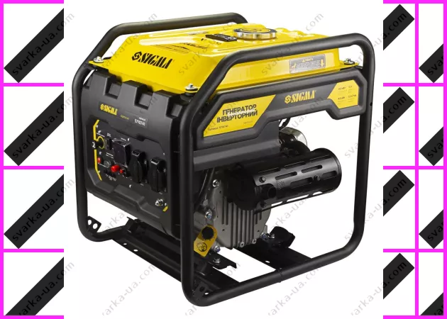 Фото 2 - Генератор инверторный бензиновый SIGMA: 4.0/4.5кВт, бак 12 л, 4-х тактный, ручной запуск