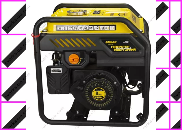 Фото 5 - Генератор инверторный бензиновый SIGMA: 4.0/4.5кВт, бак 12 л, 4-х тактный, ручной запуск