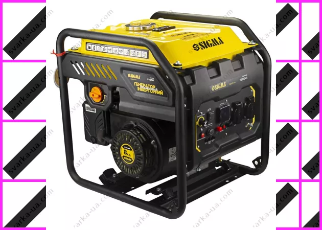 Фото 6 - Генератор инверторный бензиновый SIGMA: 4.0/4.5кВт, бак 12 л, 4-х тактный, ручной запуск