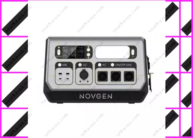 Фото 2 - Портативна зарядна станція NOVGEN NOVB-2048, 2200 Вт, 2048 Вт·год LiFePO4, Функція БДЖ, швидка зарядка
