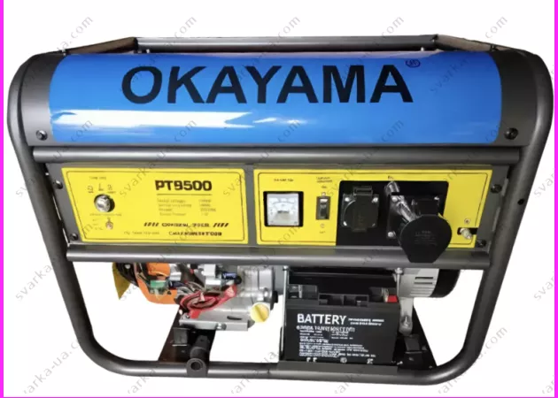 Фото 2 - Генератор бензиновый Okayama PT-9500 8.5 кВт 100% Медная обмотка