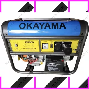 Генератор бензиновий Okayama PT-9500 8.5 кВт 100% Мідна обмотка