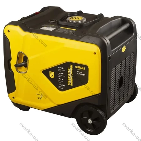 Фото 7 - Генератор інверторний бензиновий 4.0/4.2кВт 50дБ 4-х тактний ручний запуск SIGMA 5710661