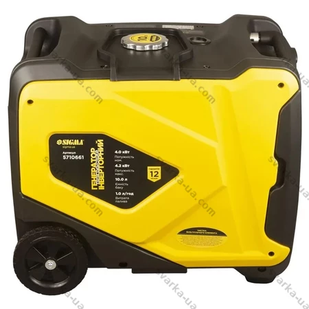 Фото 6 - Генератор інверторний бензиновий 4.0/4.2кВт 50дБ 4-х тактний ручний запуск SIGMA 5710661
