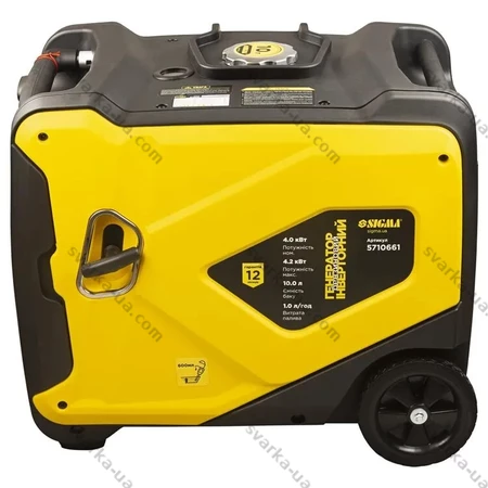 Фото 5 - Генератор інверторний бензиновий 4.0/4.2кВт 50дБ 4-х тактний ручний запуск SIGMA 5710661