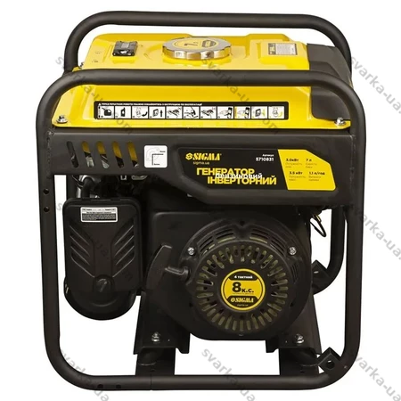 Фото 3 - Генератор інверторний бензиновий 3.0/3.5кВт 7л 4-х тактний ручний запуск SIGMA 5710831