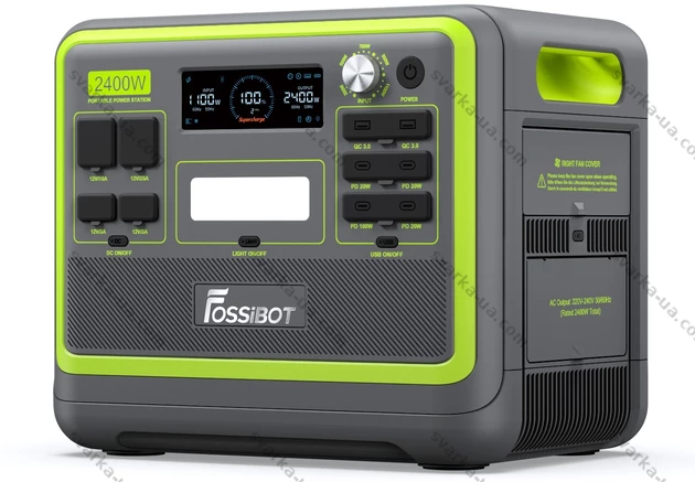 Фото 3 - Зарядна станція FOSSiBOT F2400 Green, 2048 Вт * год