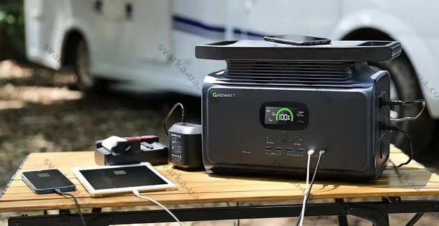 Фото 10 - Портативна зарядна станція Growatt INFINITY 2000 PRO ємність 2048 Вт·год потужність 2400w LiFePO4
