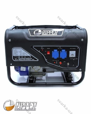 Фото 2 - Генератор бензиновий Ripper M82484R 3 кВт, 230В/12В, однофазний, AVR, мідна обмотка, ручний запуск, для дому