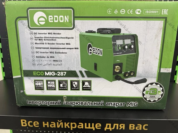 Фото 4 - Напівавтомат зварювальний Edon ECO MIG-287
