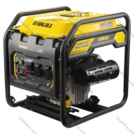 Фото 2 - Генератор інверторний бензиновий SIGMA 5710721 2.2/2.5кВт 12л 4-х тактний ручний запуск
