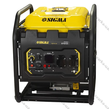 Фото 3 - Генератор інверторний бензиновий SIGMA 5710721 2.2/2.5кВт 12л 4-х тактний ручний запуск