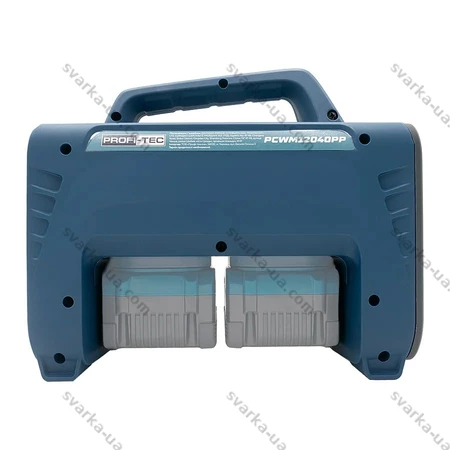 Фото 7 - Акумуляторний зварювальний апарат PROFI-TEC PCWM12040PP, 80V (2×PT4040PP (4.0 Aч), двопортовий зарядний пристрій QBCD40/4PP dual quick