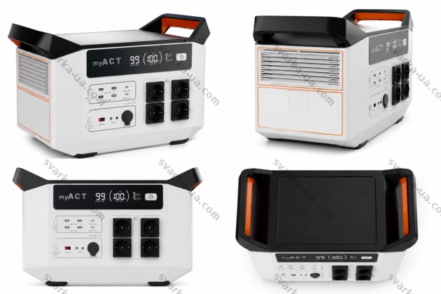 Фото 4 - Зарядна станція MYACT AP3000 3000W, Місткість 2880 Вт/год
