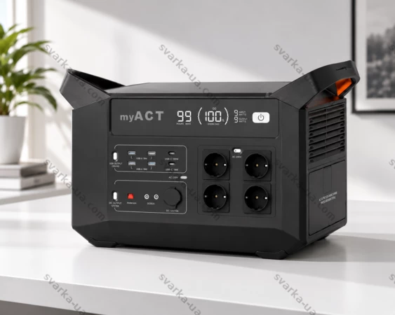 Фото 2 - Зарядна станція MYACT AP3000 3000W, Місткість 2880 Вт/год