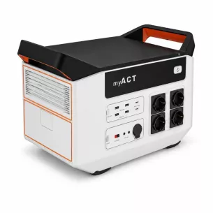 Портативна зарядна станція myACT AP2002 Grey 2000 Вт, 1872 Вт*год LiFePO4, 230 В, Зарядна станція на 2 кВт