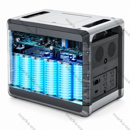 Фото 4 - Портативна зарядна станція SolarPlay Q2501 2400Вт 2160Вт·ч LiFePO4, ДБЖ UPS, для дому та котла
